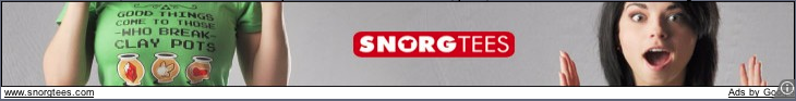 Ad for Snorg Tees